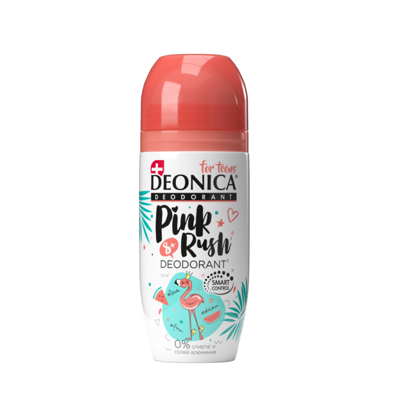 Дезодорант DEONICA FOR TEENS Pink Rush 50мл (ролик)