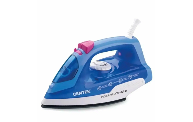 Утюг CENTEK BLUE 1800Вт 200мл керамическая подошва