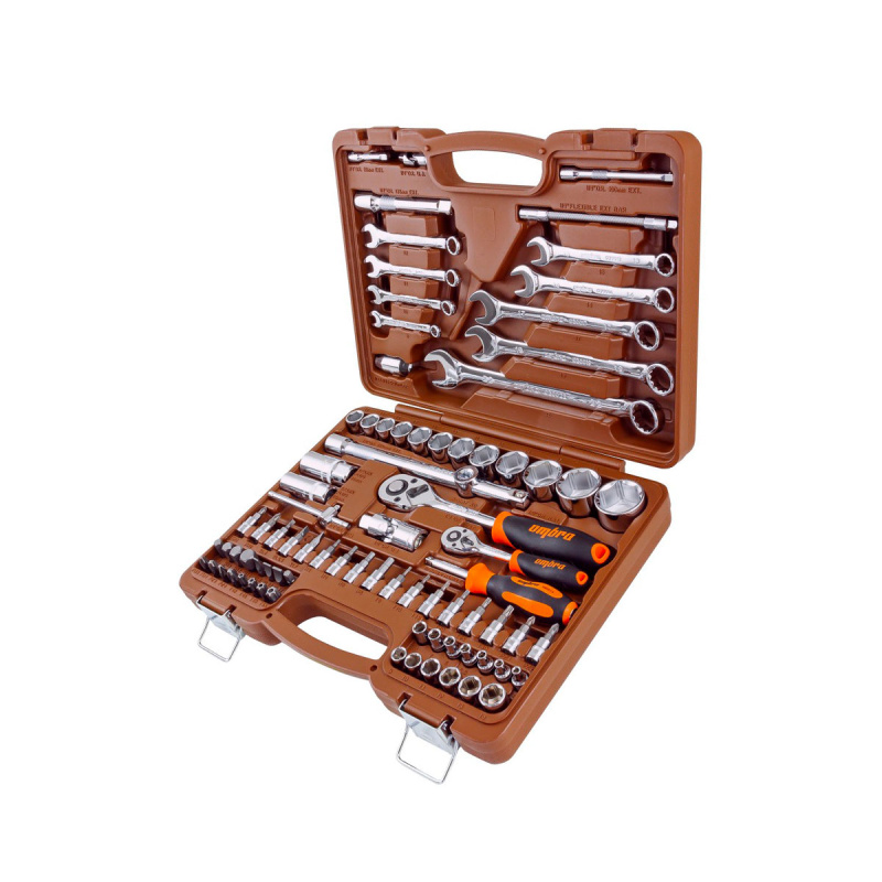 Набор инструмента универсальный 1/4", 1/2"DR, 82 предмета Ombra