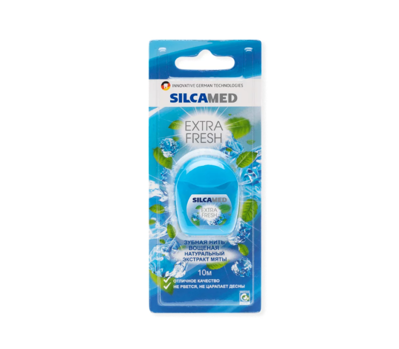 Нить зубная SILCAMED EXTRA FRESH 10м