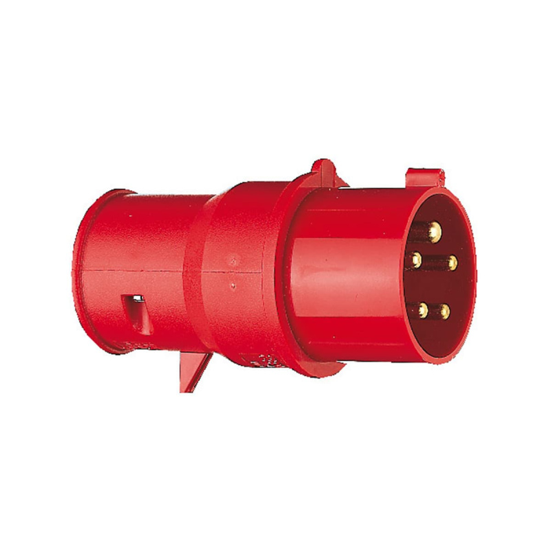 Вилка силовая BRENNENSTUHL 14,6x6x5,8см пласт. 16A/400В 5pin красный