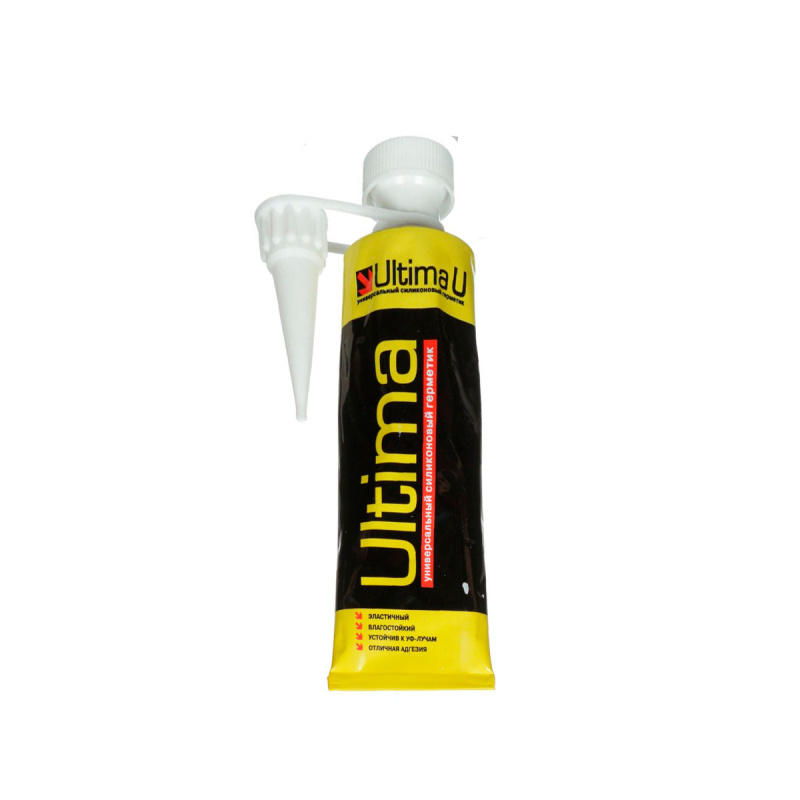 Герметик силиконовый универсальный ULTIMA белый 80ml (блистер)