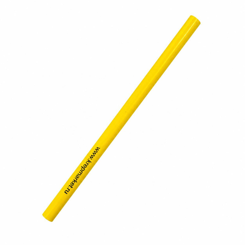 Карандаш строительный КРЕПМАРКЕТ 18см желтый