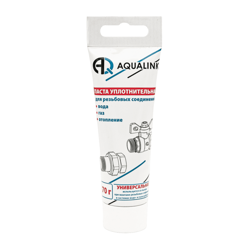 Паста уплотнительная AQUALINK для резьбовых соединений 70гр туба