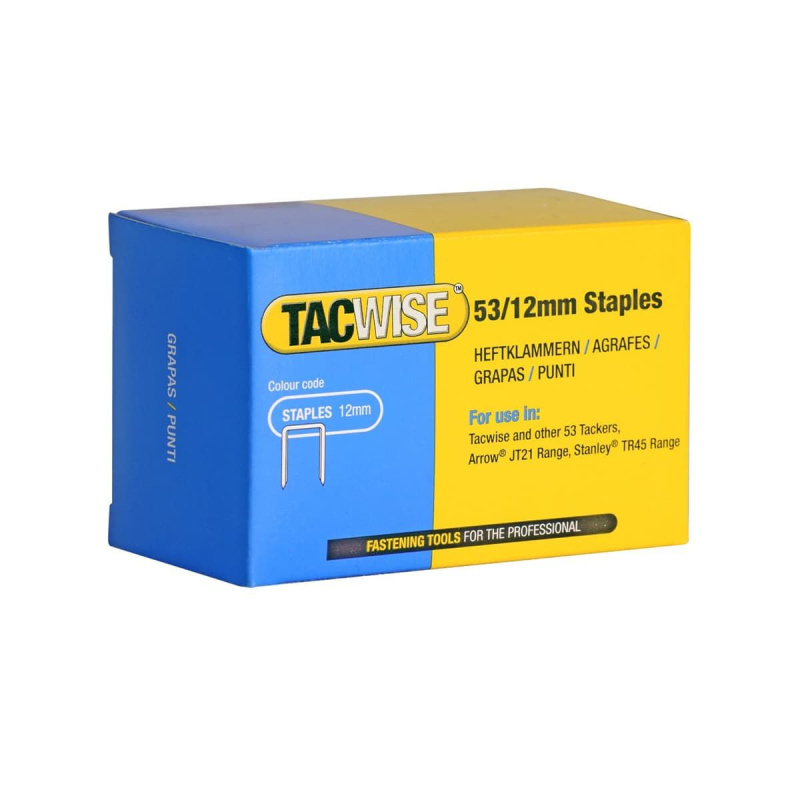 Скобы в блистере 53 12mm 5000 шт гальванизированные TACWISE