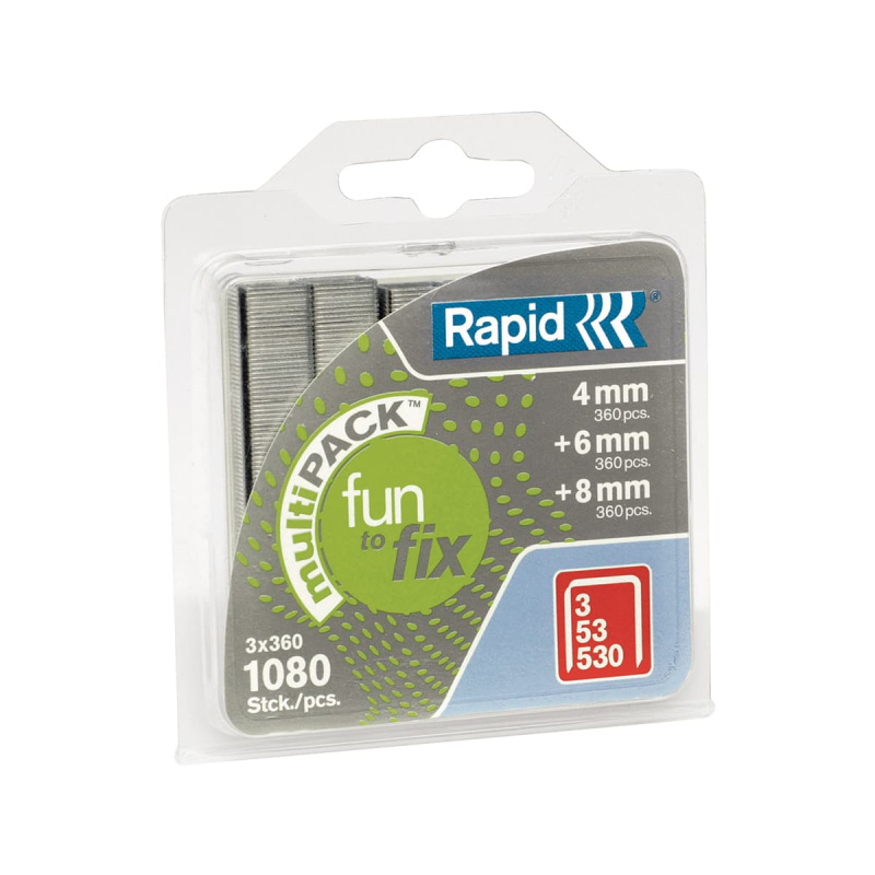 Скоба RAPID Fun to Fix тип 53 8 1080 шт пласт.блистер