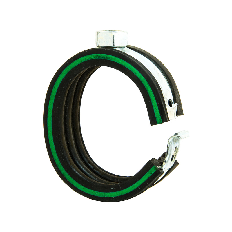 Хомут SAFETY CLIP зел.пол. М8-1 1/4(42,4мм) оцинк MUPRO