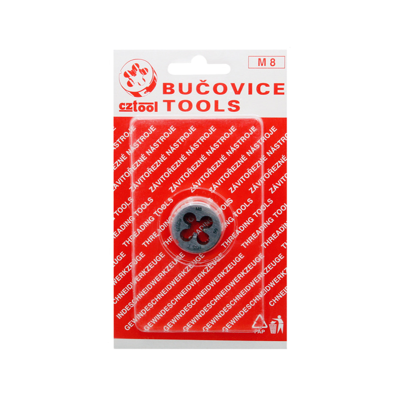 Плашка по нержавейке  М8 шаг1,25мм D30 мм BUCOVICE