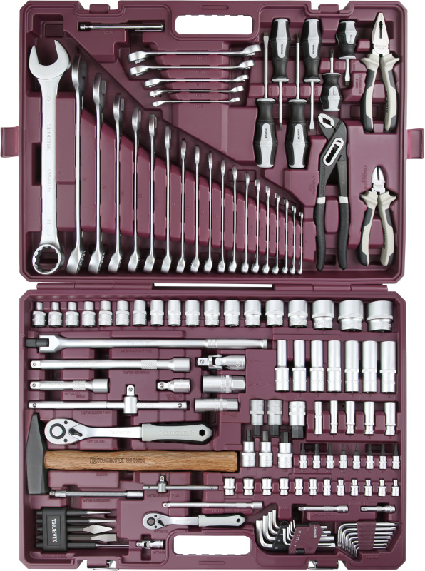 Набор инструмента универсальный 1/4", 1/2"DR, 128 предметов TS128 Thorvik