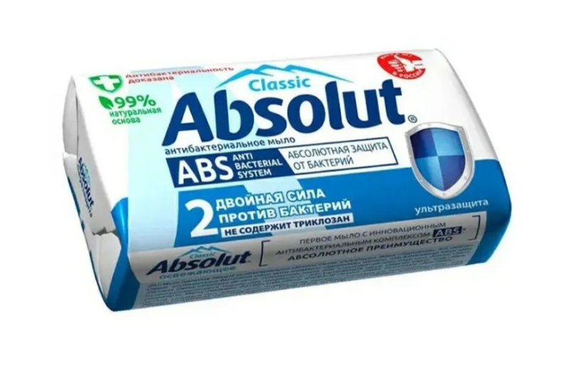 Мыло твердое ВЕСНА ABSOLUT ABS ультразащита 90гр