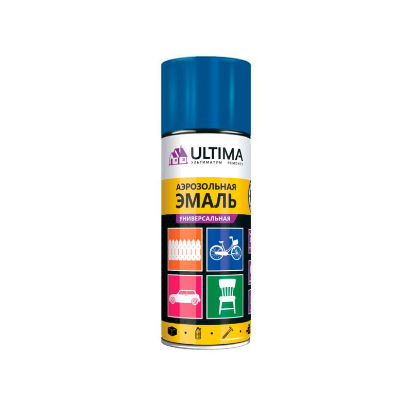 Краска аэрозольная универсальная ULTIMA 520мл RAL 5005 синий