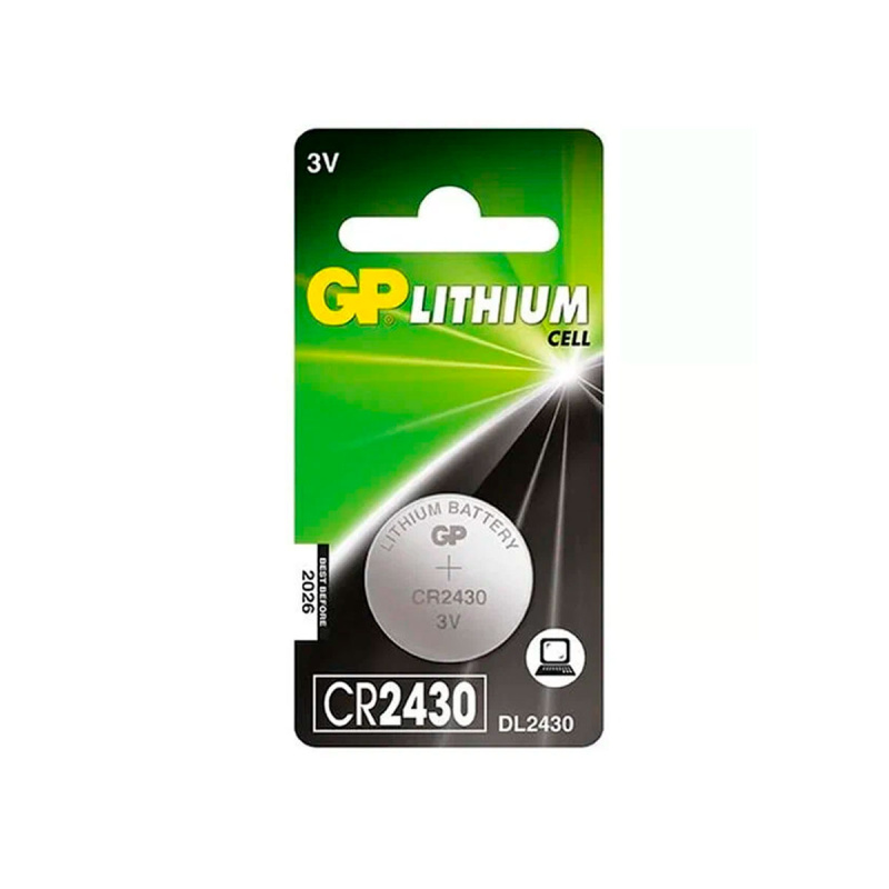 Батарейка литиевая дисковая GP Lithium CR 2430 1 шт блистер
