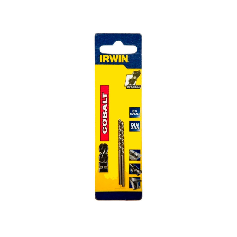 Cверло по металлу IRWIN HSS COBALT,  2шт