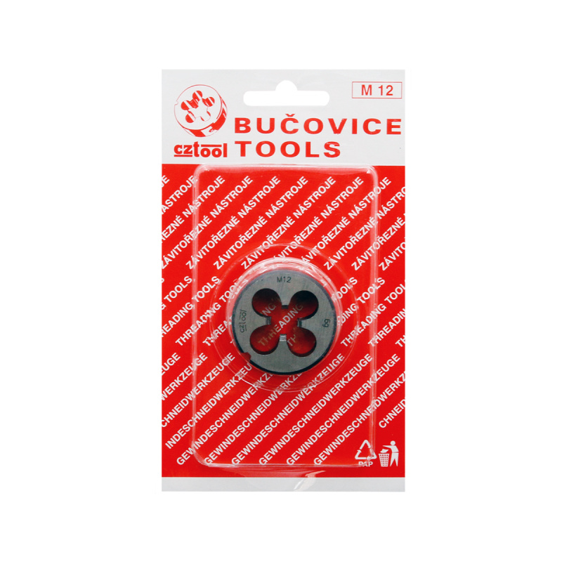 Плашка М12 (блистер) (1,75мм D38мм) BUCOVICE