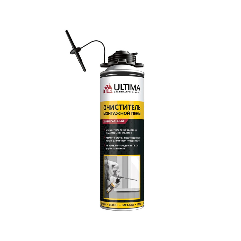 Очиститель монтажной пены ULTIMA 500ml